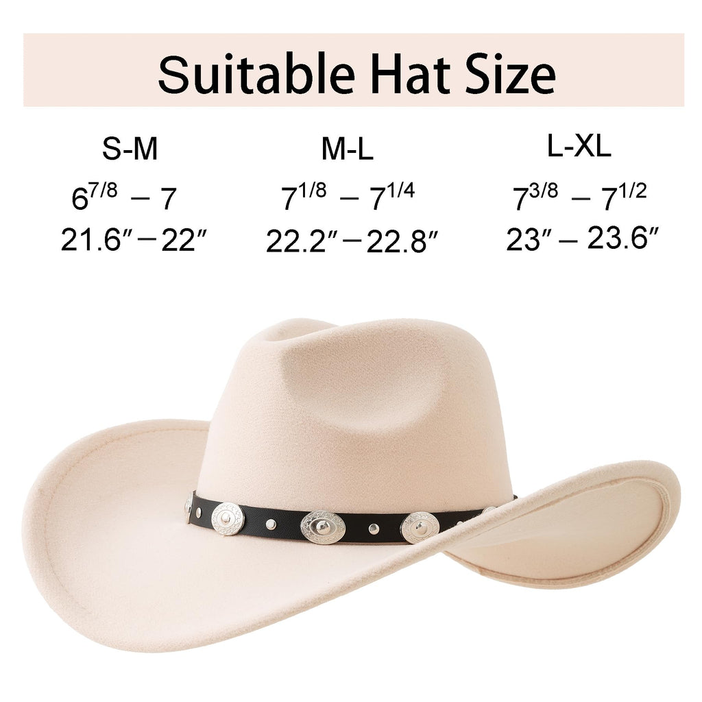 Wide Brim Felt Cowboy Hat B58897