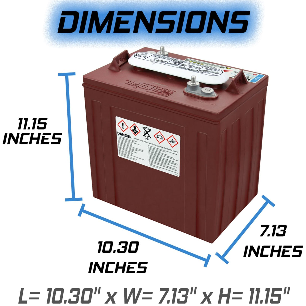 6V 240Ah Deep Cycle Battery 4 Pack O7243
