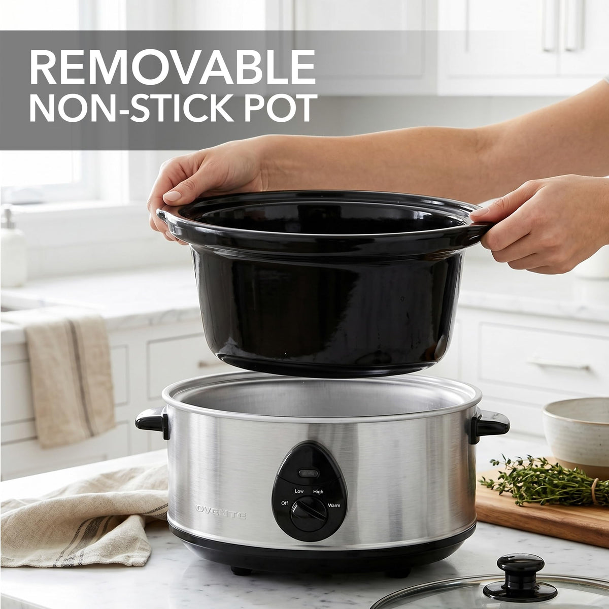 3.7 Qt Electric Slow Cooker O912883