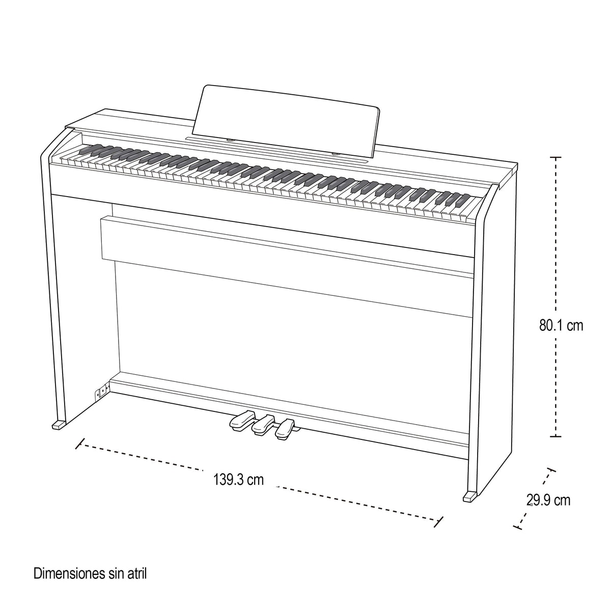 88-Key Weighted Console Digital Piano A22253