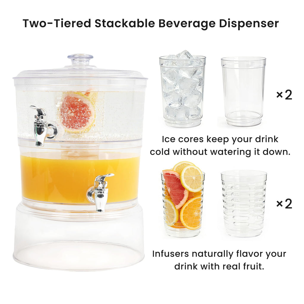 2 Gallon Beverage Dispenser with Stand O270897
