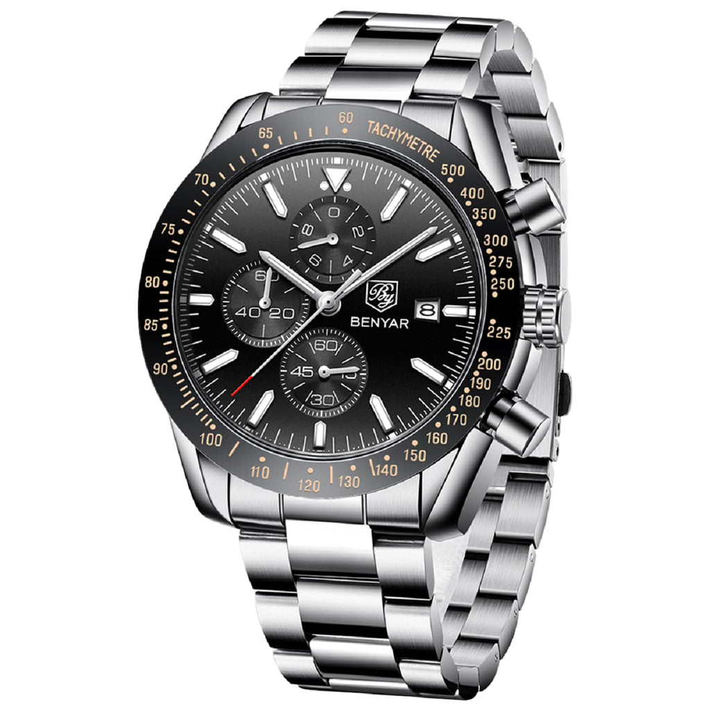 Analog Quartz Chronograph Waterproof Luminous Silicone Strap Watch M550967