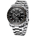 Analog Quartz Chronograph Waterproof Luminous Silicone Strap Watch M550967
