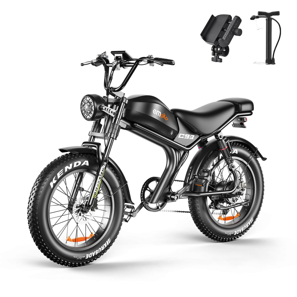 Peak 1500W 48V 20Ah 20'' Fat Tire 7-Speed Electric Bike Q750