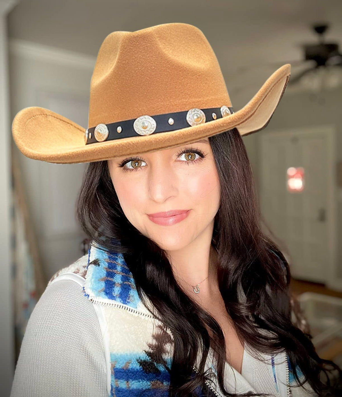 Wide Brim Felt Cowboy Hat B58897