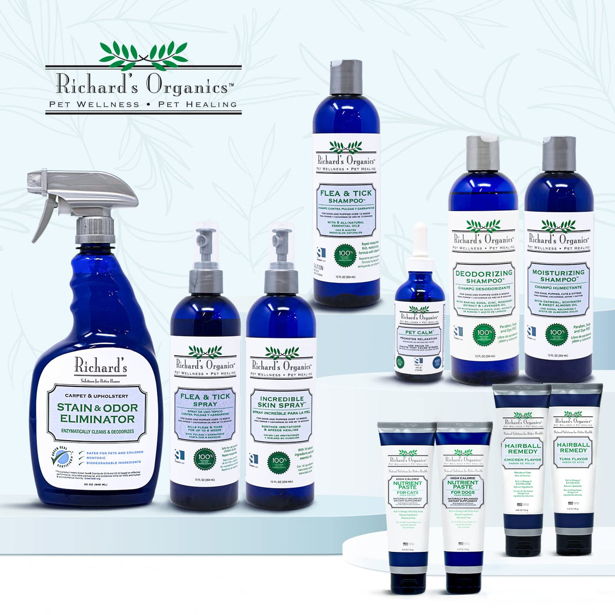 All-Natural Flea and Tick Shampoo for Dogs 12oz X988