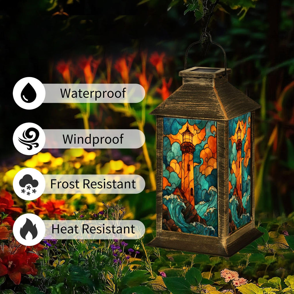 Solar Powered Outdoor Waterproof Hanging Lantern O6774