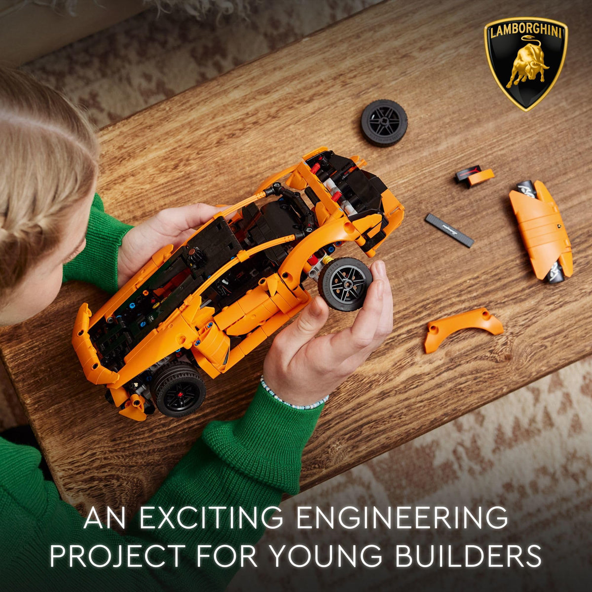 Orange Building Toy Car X300