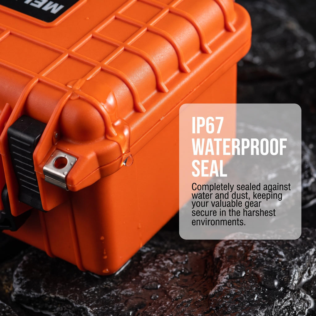 Portable IP67 Waterproof Camera Case with Customizable Foam N287