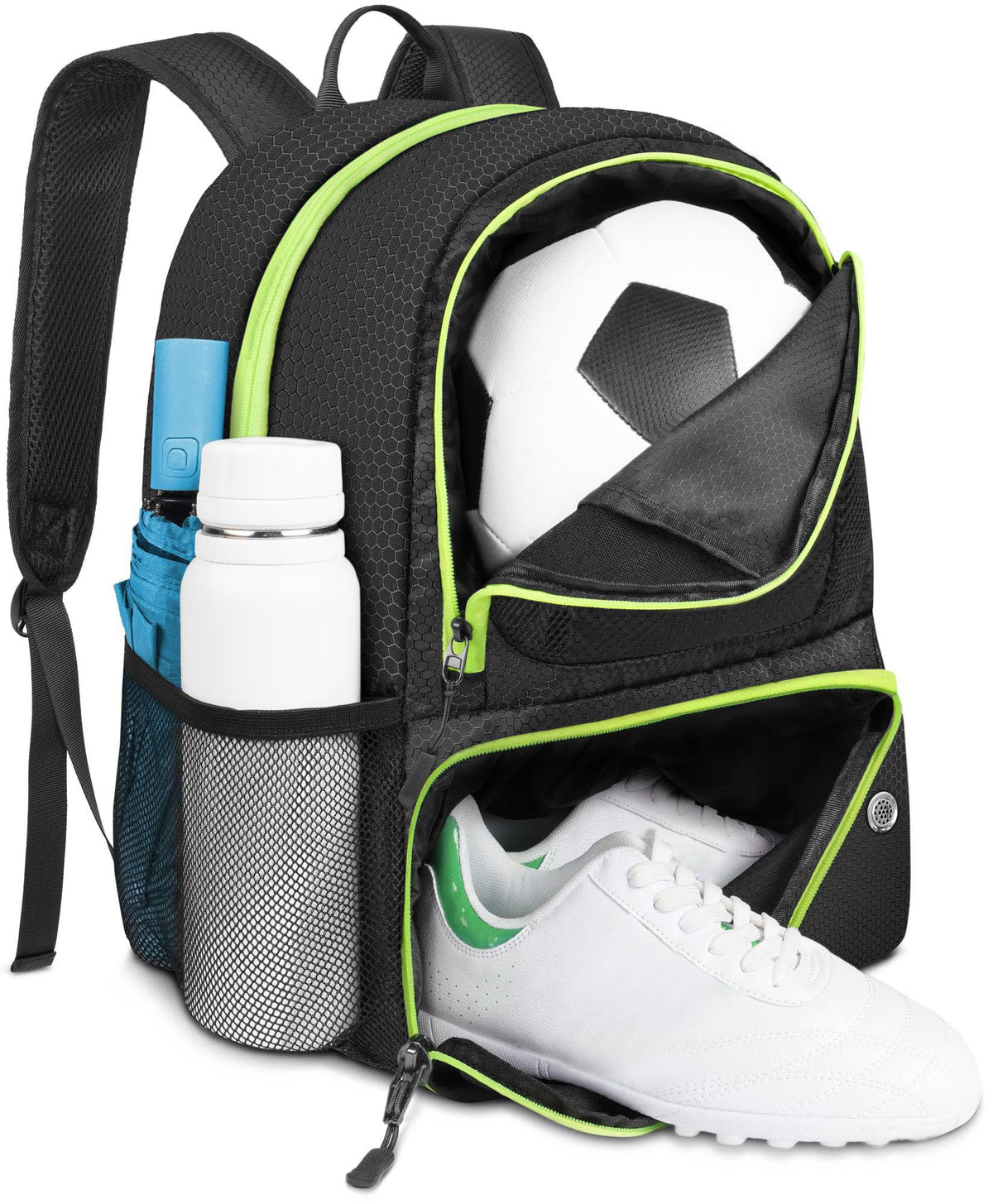 Soccer Backpack with Ball Holder and Shoe Compartment F499