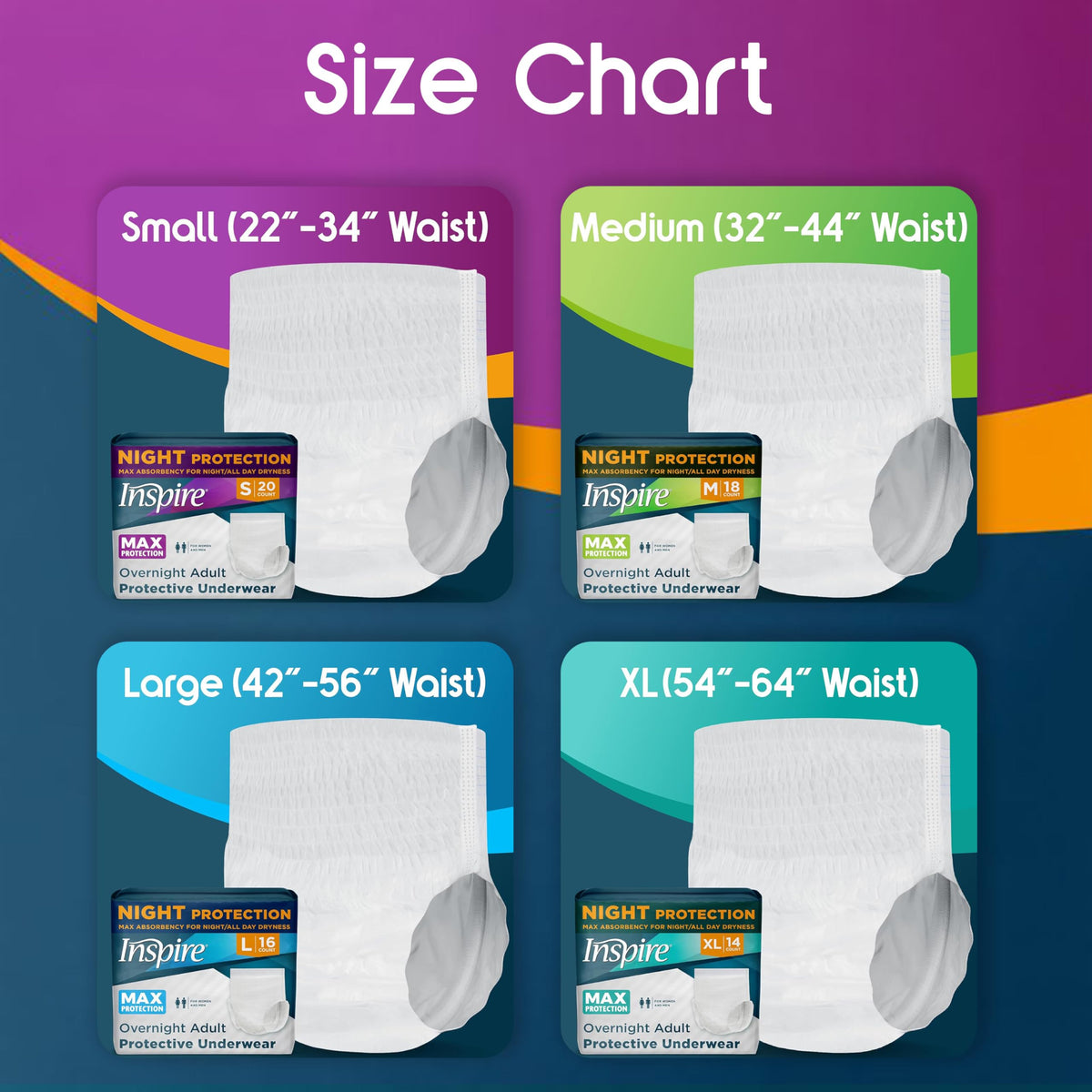 Adult Diapers Max Absorbency Leak Proof Incontinence Underwear W770