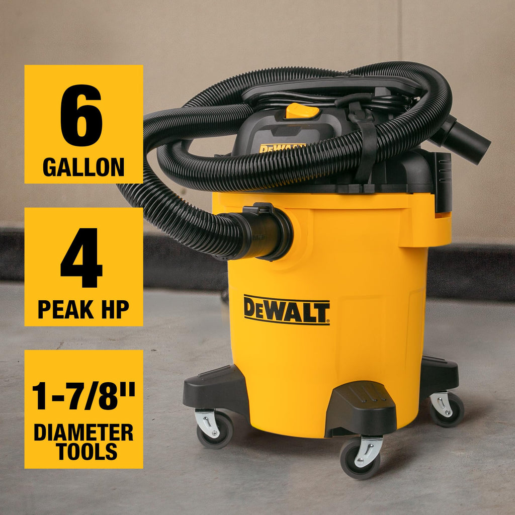 6 Gal. Poly Wet/Dry Vacuum with Hose and Accessories A896206