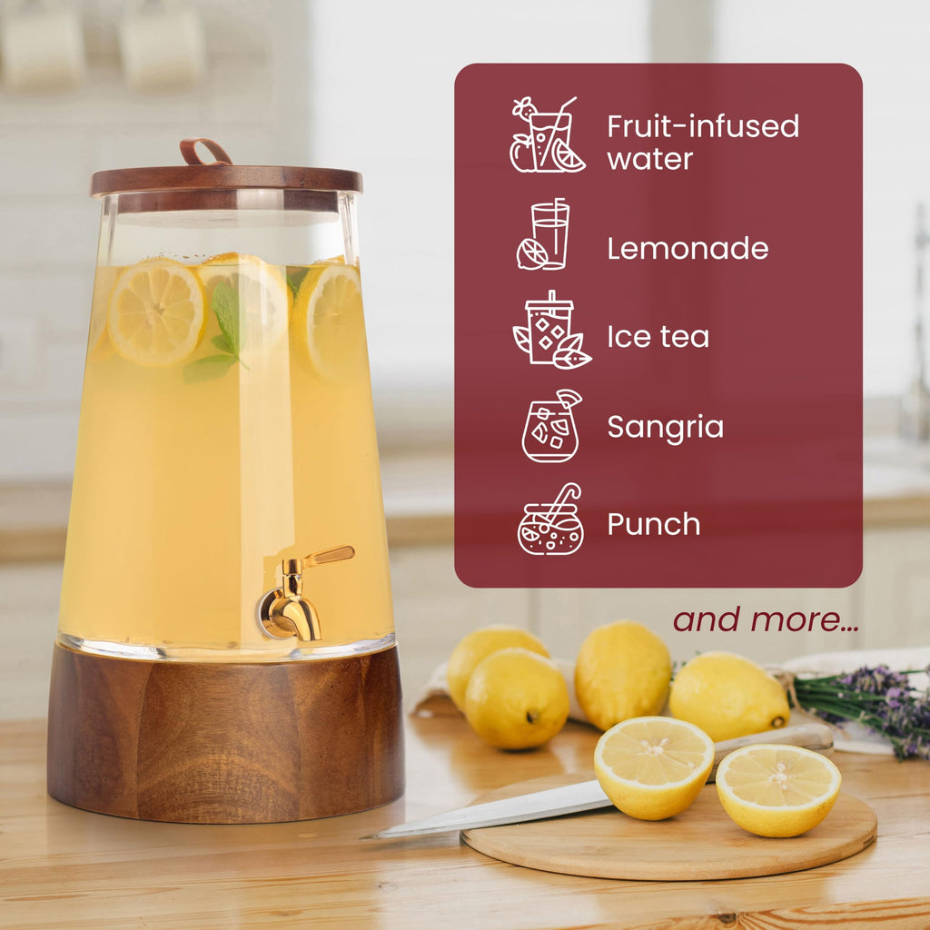 Glass Drink Dispenser with Spigot K515