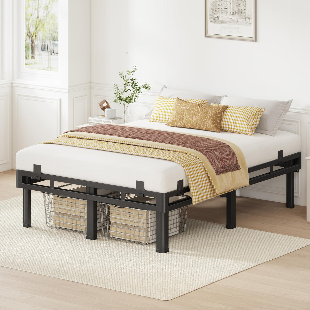 Queen 18 inch Metal Bed Frame T794