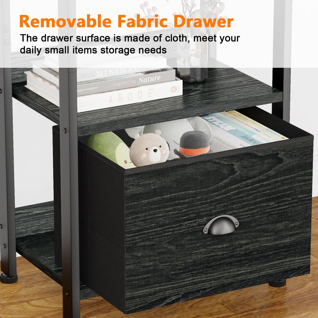 5 Tier Bookshelf with Drawer O386