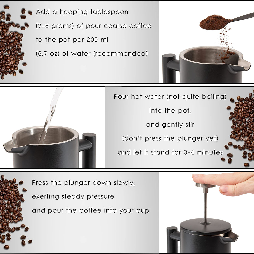 26 Oz Stainless Steel French Press G88850