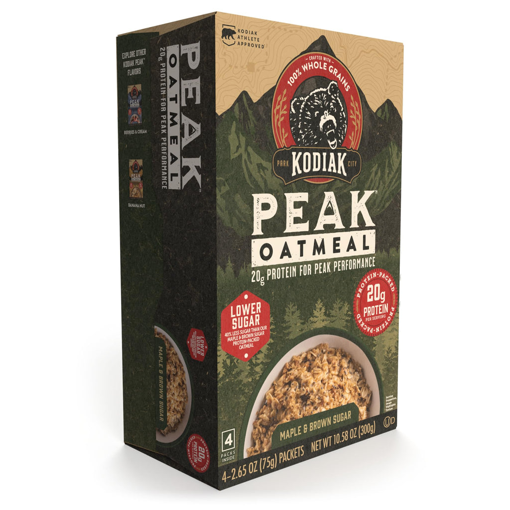 Instant Oatmeal, Maple Brown Sugar, High Protein, 6pk E244