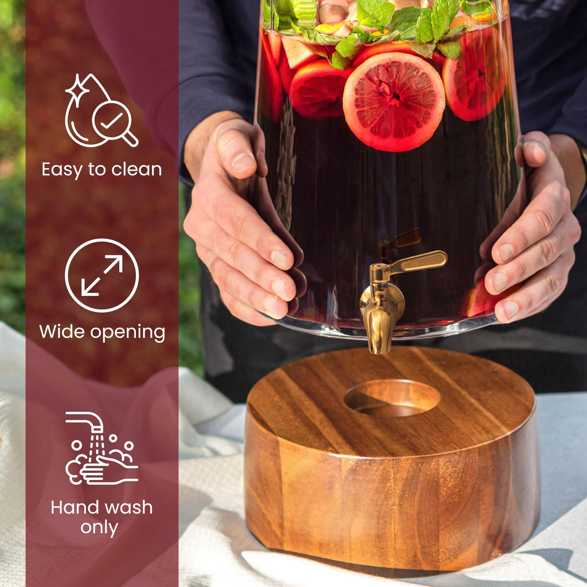 Glass Drink Dispenser with Spigot K515