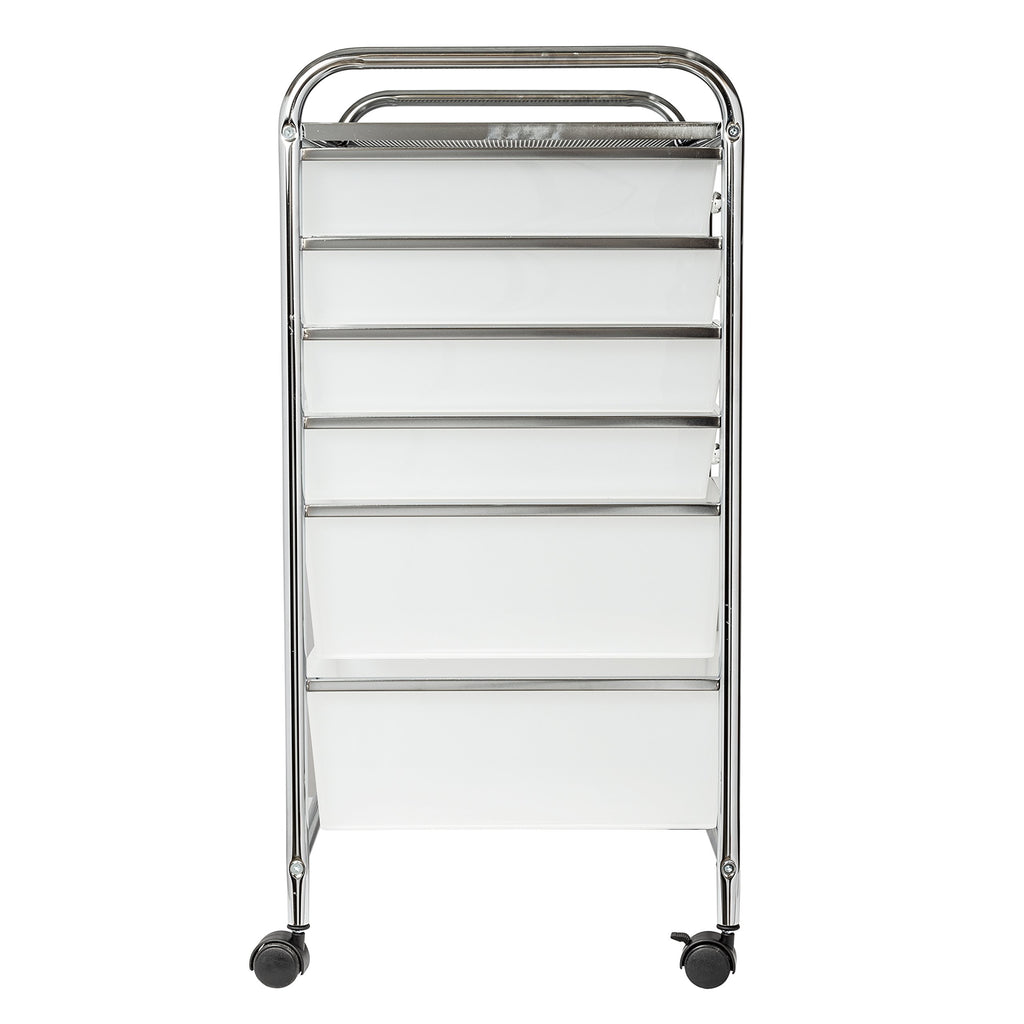 Rolling Craft Storage Cart, Clear, 12-Drawer I9344