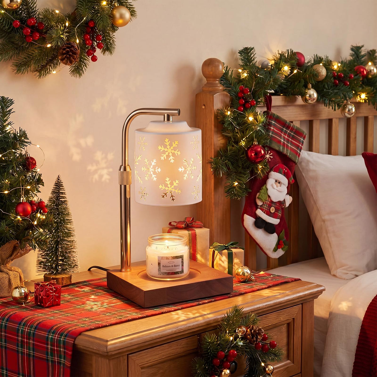 Christmas Candle Warmer Lamp with Timer D4919