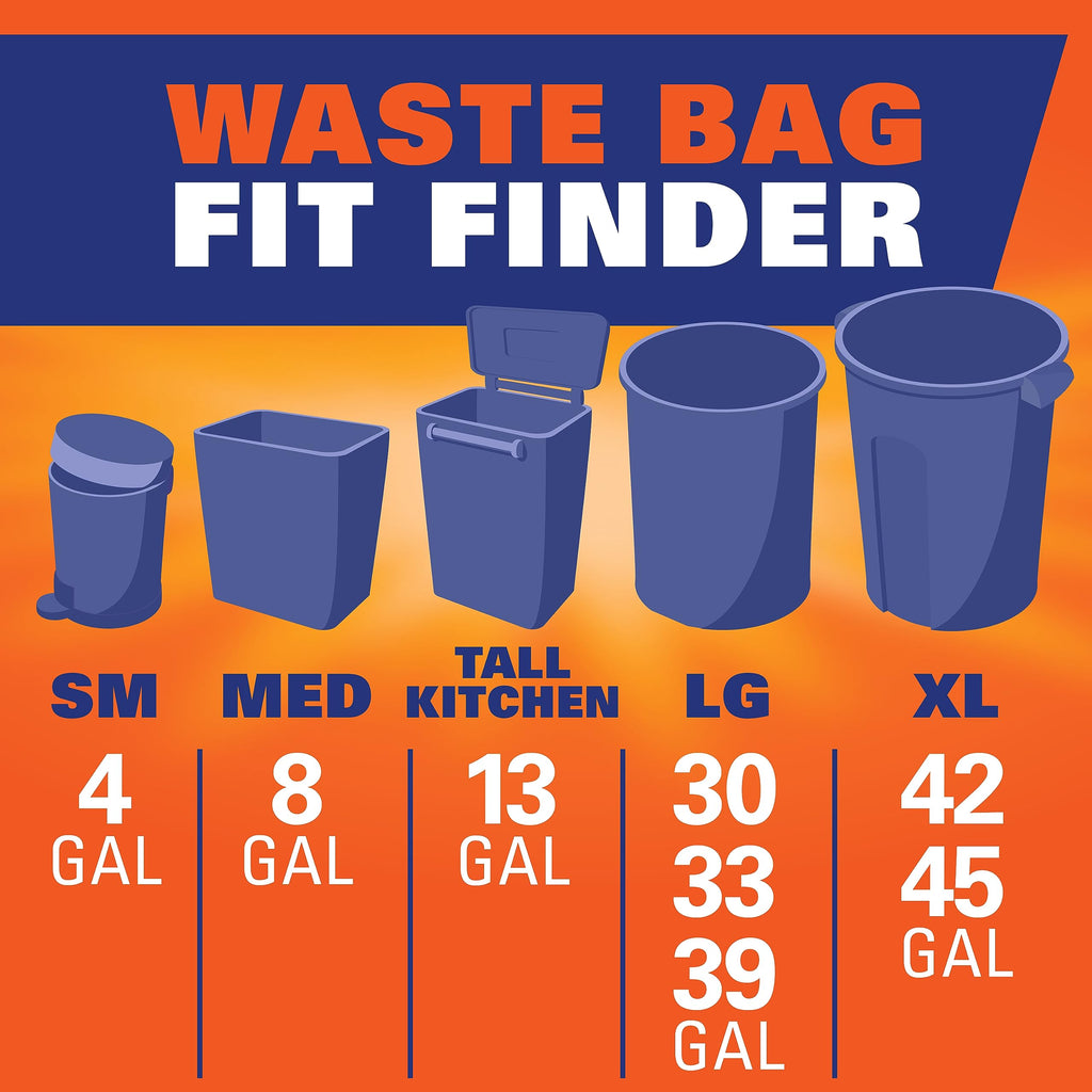 Blue 13 Gallon Trash Bags 60 Count Z225478