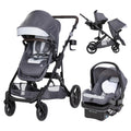 Single to Double Modular Stroller Travel System with Infant Car Seat N17194