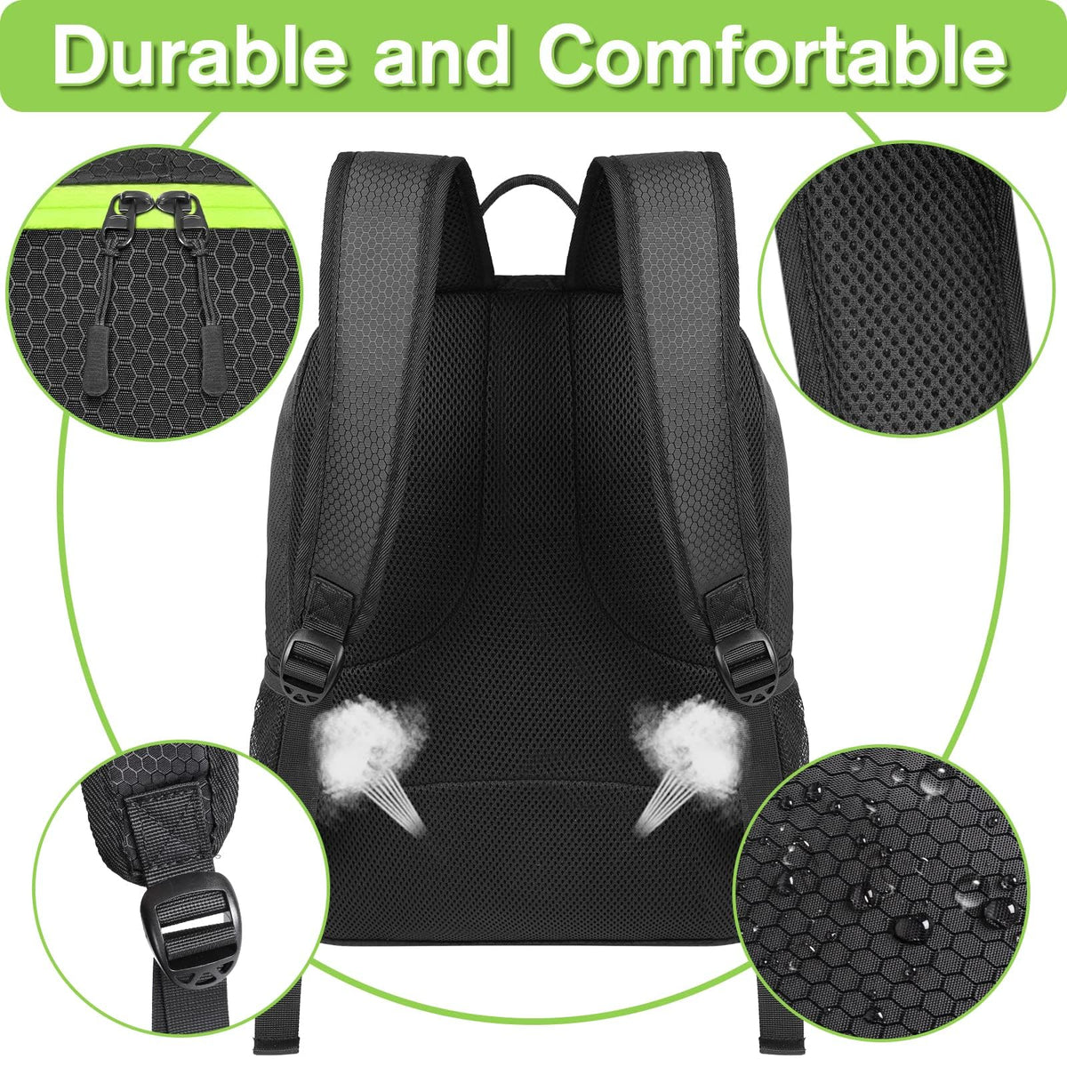 Soccer Backpack with Ball Holder and Shoe Compartment F499