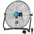 20-Inch High Velocity Industrial Floor Fan, 3500 CFM Metal Air Circulator, 3-Speed E3384