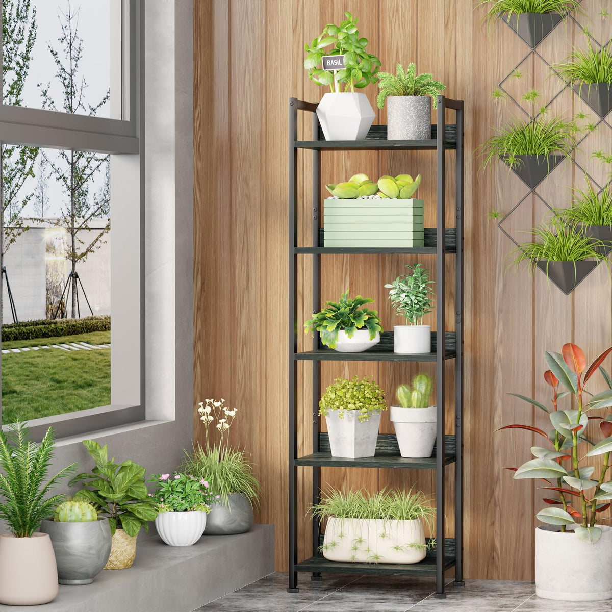 5 Tier Bookshelf with Drawer O386