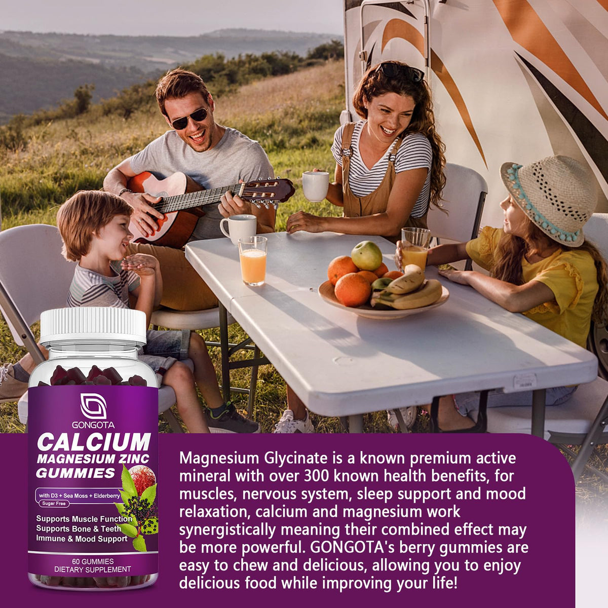 Calcium Magnesium Zinc with Vitamin D3 60 Count H89463