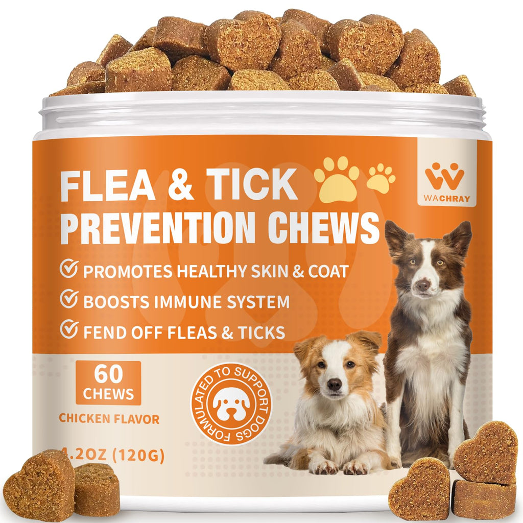 Natural Dog Flea and Tick Chewables 60 Soft Chews I445985