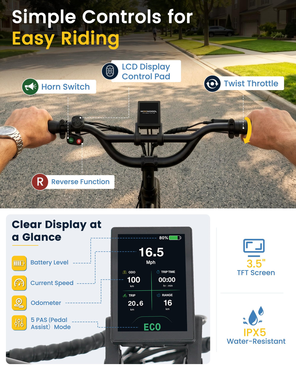Electric Tricycle for Adults, 500W 20" Fat Tire Folding Trike O50018