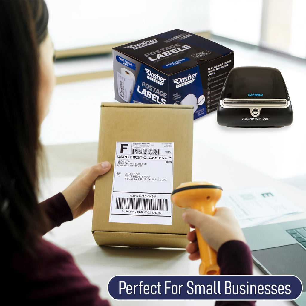 Thermal Shipping Labels 4x6, Water Resistant, Strong Adhesive, 220 per Roll V796