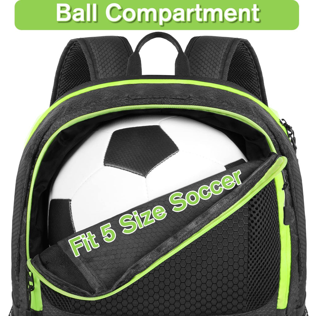 Soccer Backpack with Ball Holder and Shoe Compartment F499