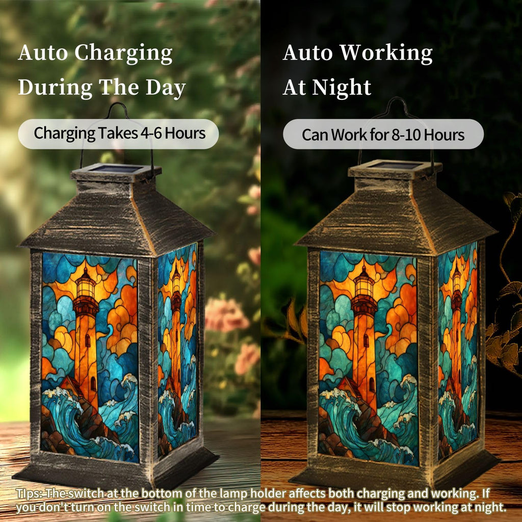 Solar Powered Outdoor Waterproof Hanging Lantern O6774