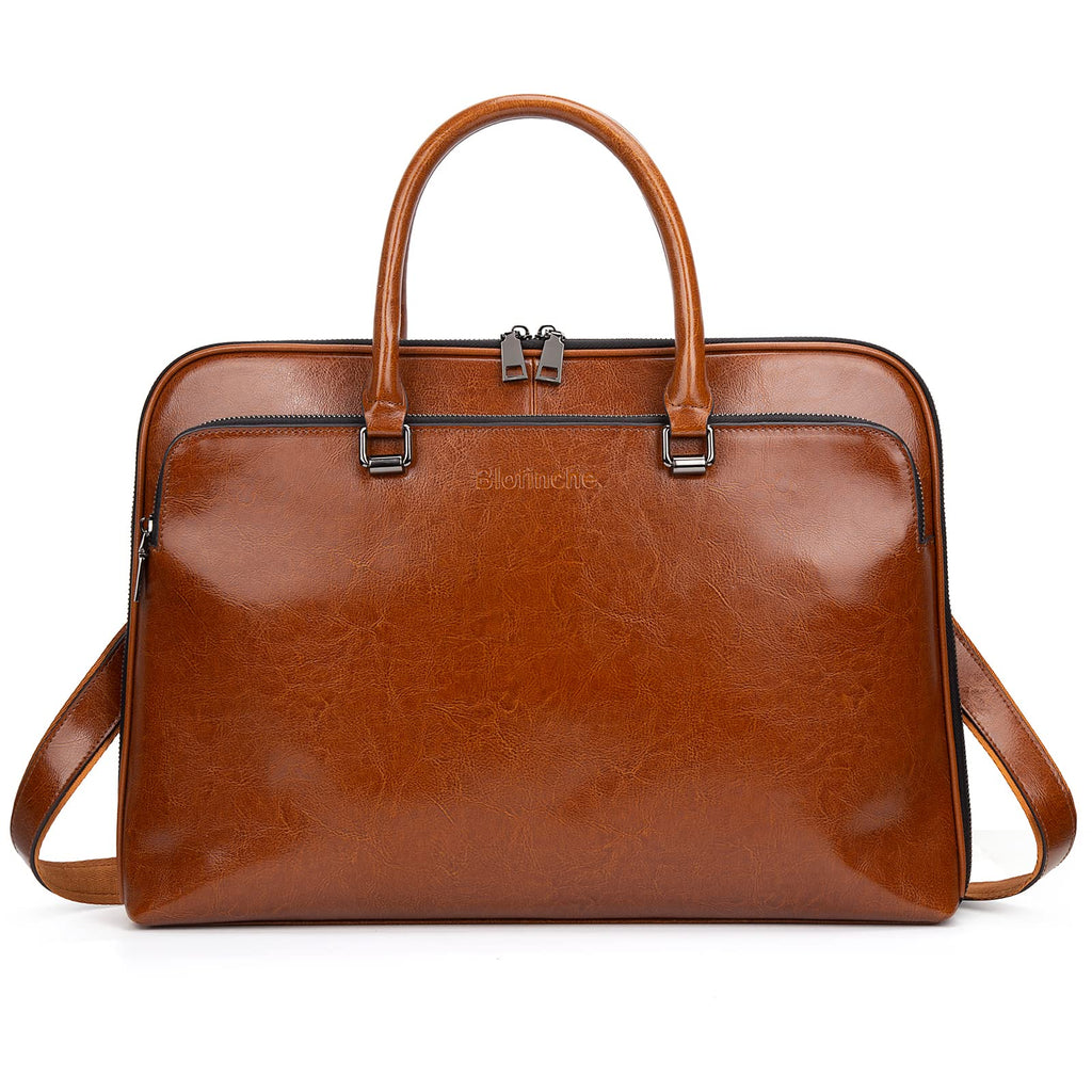 Genuine Leather Laptop Messenger Bag 13.3 15.6 inch E7383
