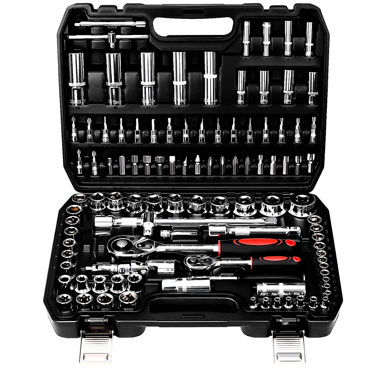 108-Piece Metric CR-V Steel Socket Set F7928