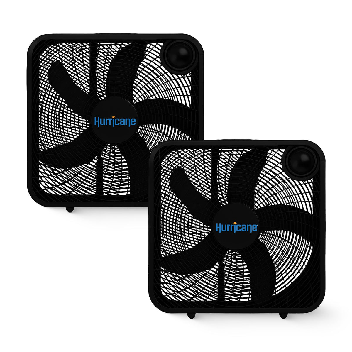 Black 3 Speed 20in Floor Box Fan, 2 Pack X797