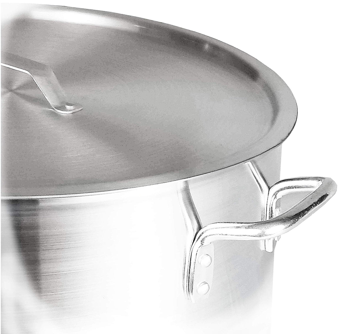 50 and 60 Qt Heavy Gauge Aluminum Stock Pot Set with Lid J618874