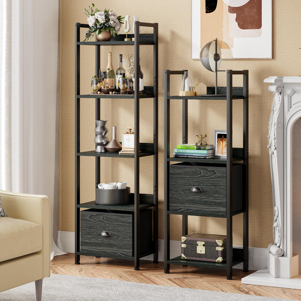 5 Tier Bookshelf with Drawer O386