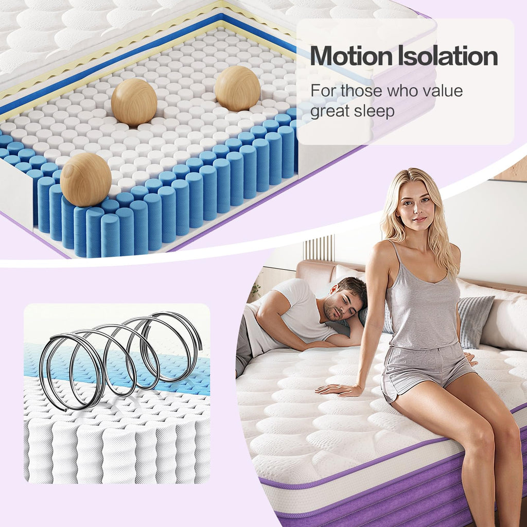 Queen 12 Inch Hybrid Mattress U30017