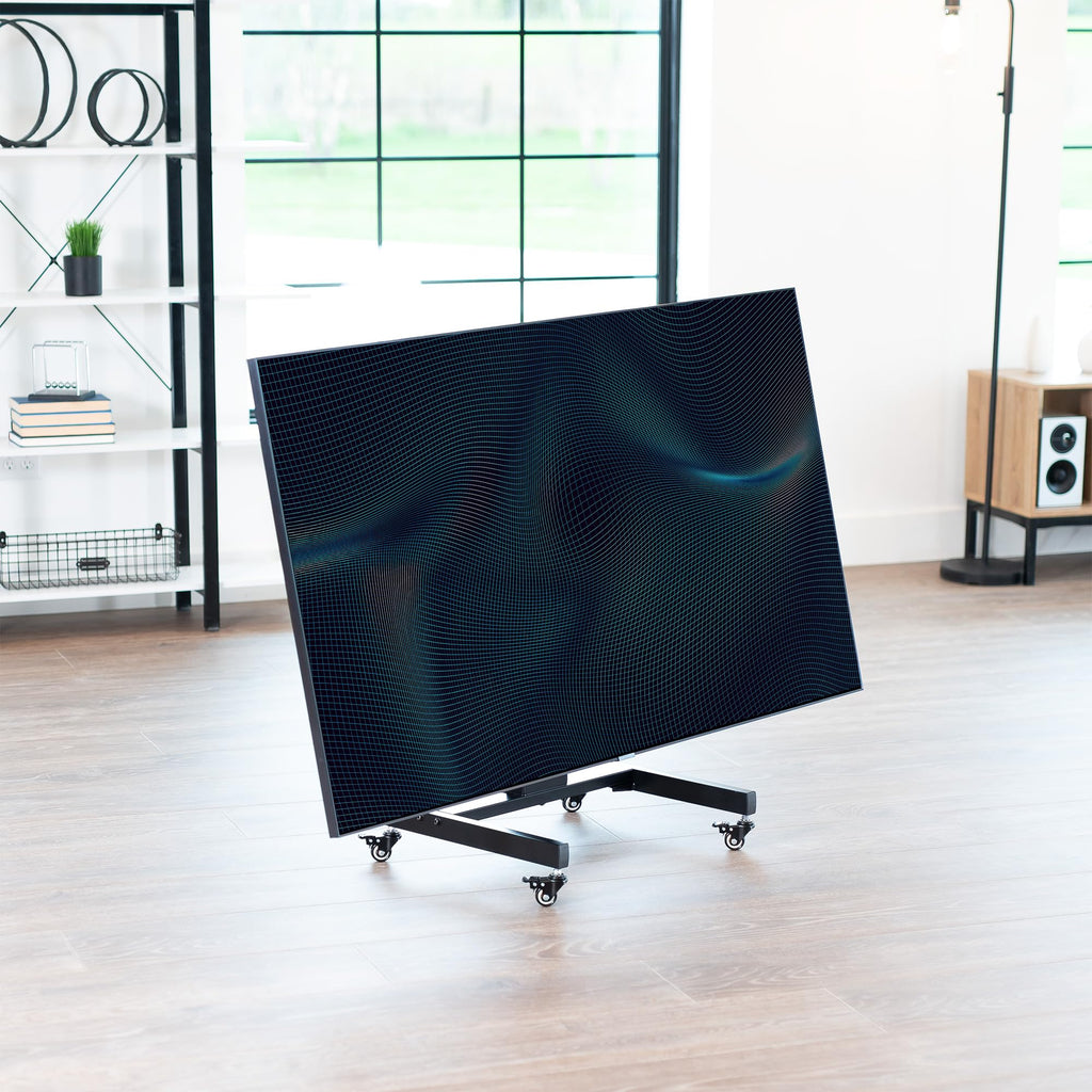 Low Height TV Cart for 32 to 75 inch Screens, Black C1280