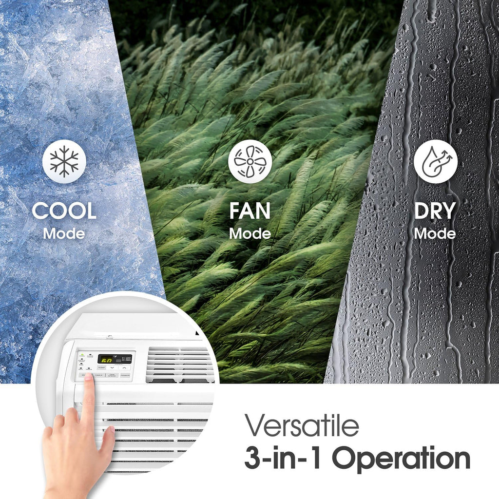 6,000 BTU White Window Air Conditioner X8819