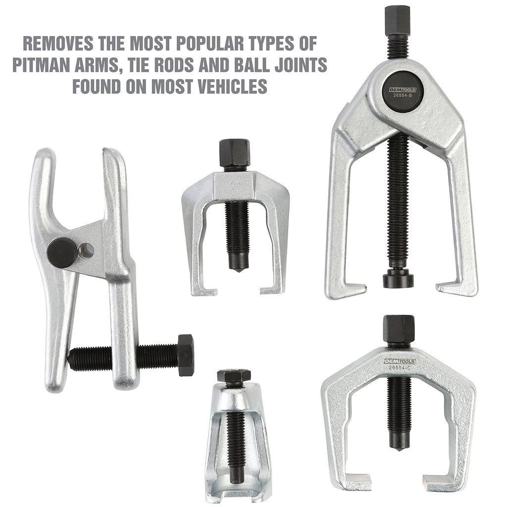 5-Pc Pitman Arm Puller & Ball Joint Separator with Case J2078