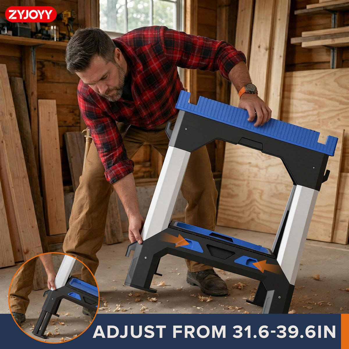 Folding Heavy Duty Saw Horses 2 Pack C715