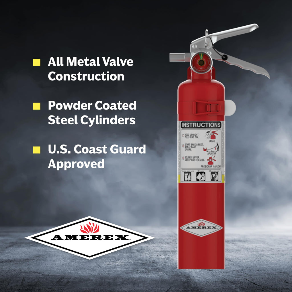 2.5 lb. ABC Dry Chemical Fire Extinguisher with Wall Bracket, 2 Pack Y60254