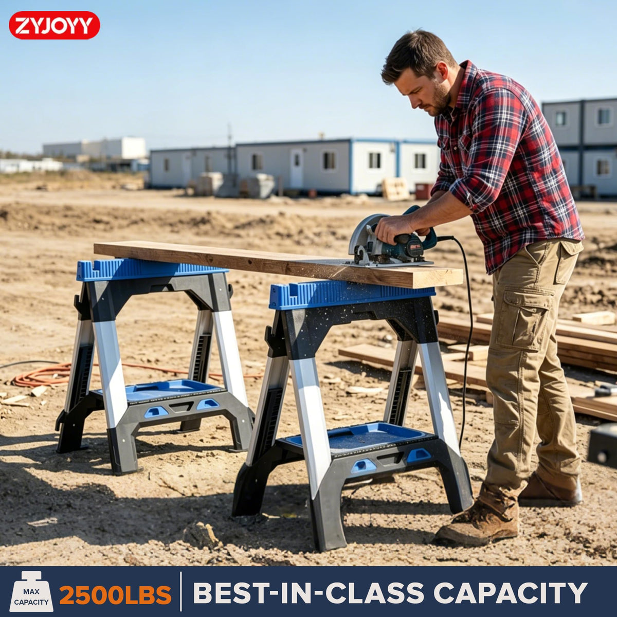 Folding Heavy Duty Saw Horses 2 Pack C715