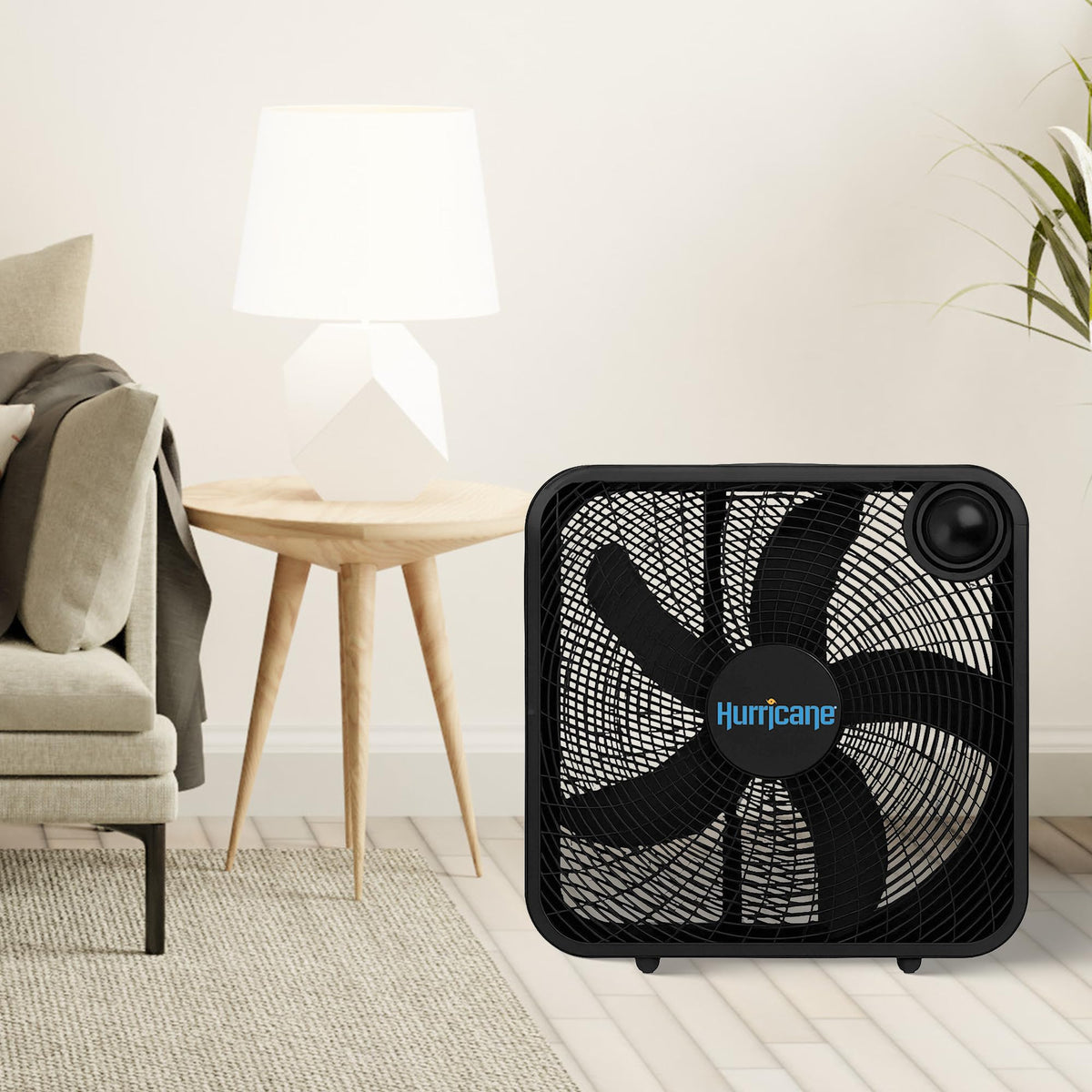 Black 3 Speed 20in Floor Box Fan, 2 Pack X797