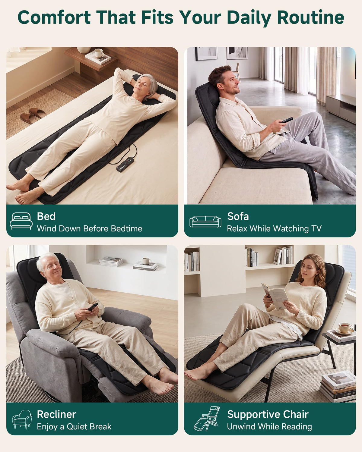 Full Body Massage Mat with Heat E982712
