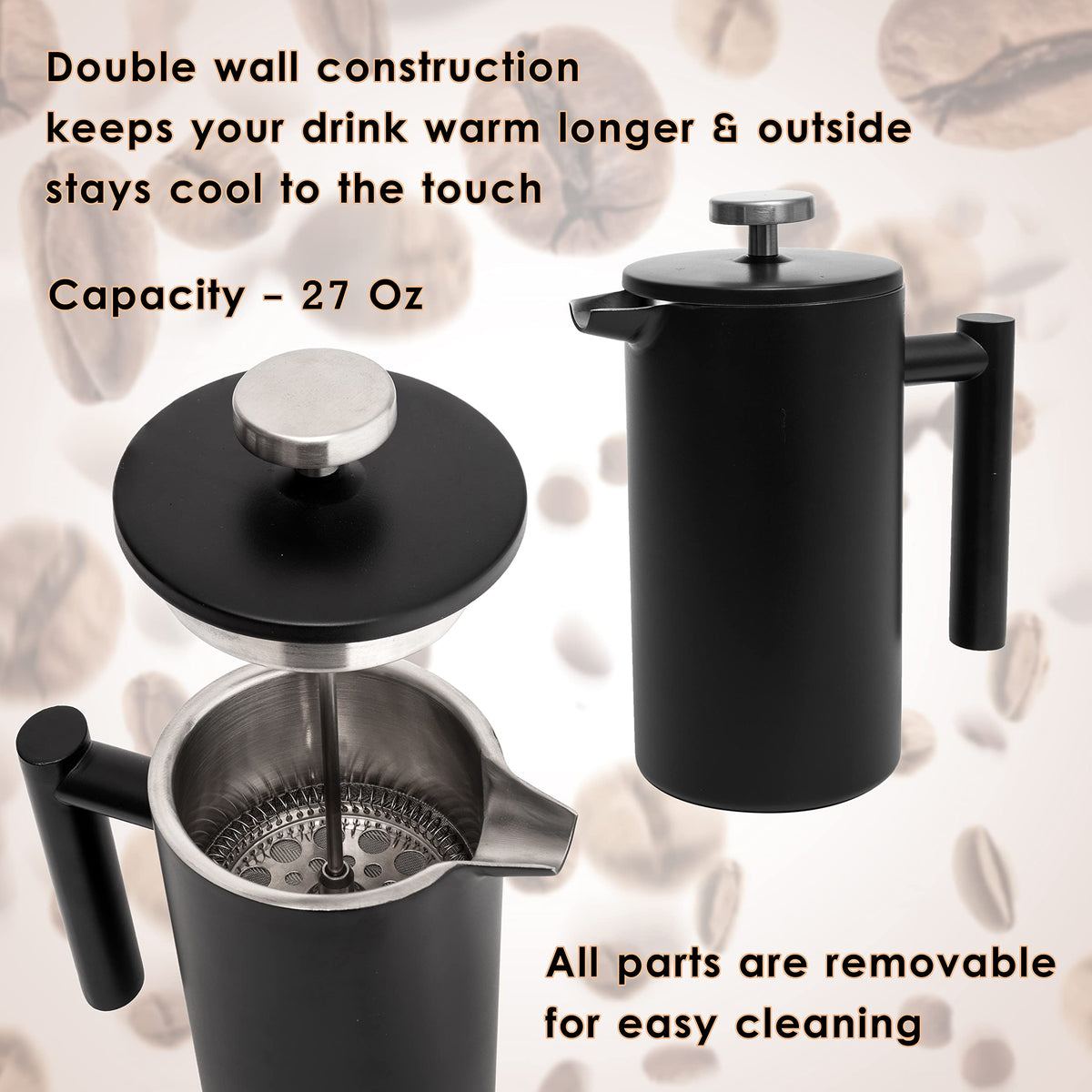 26 Oz Stainless Steel French Press G88850